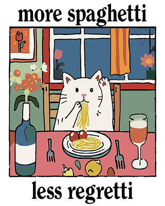 More spaghetti less regretti